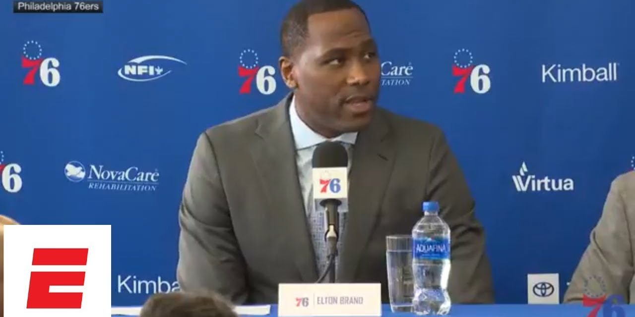 Elton Brand introductory press conference as 76ers GM: Goal is ‘to bring a championship’ | ESPN