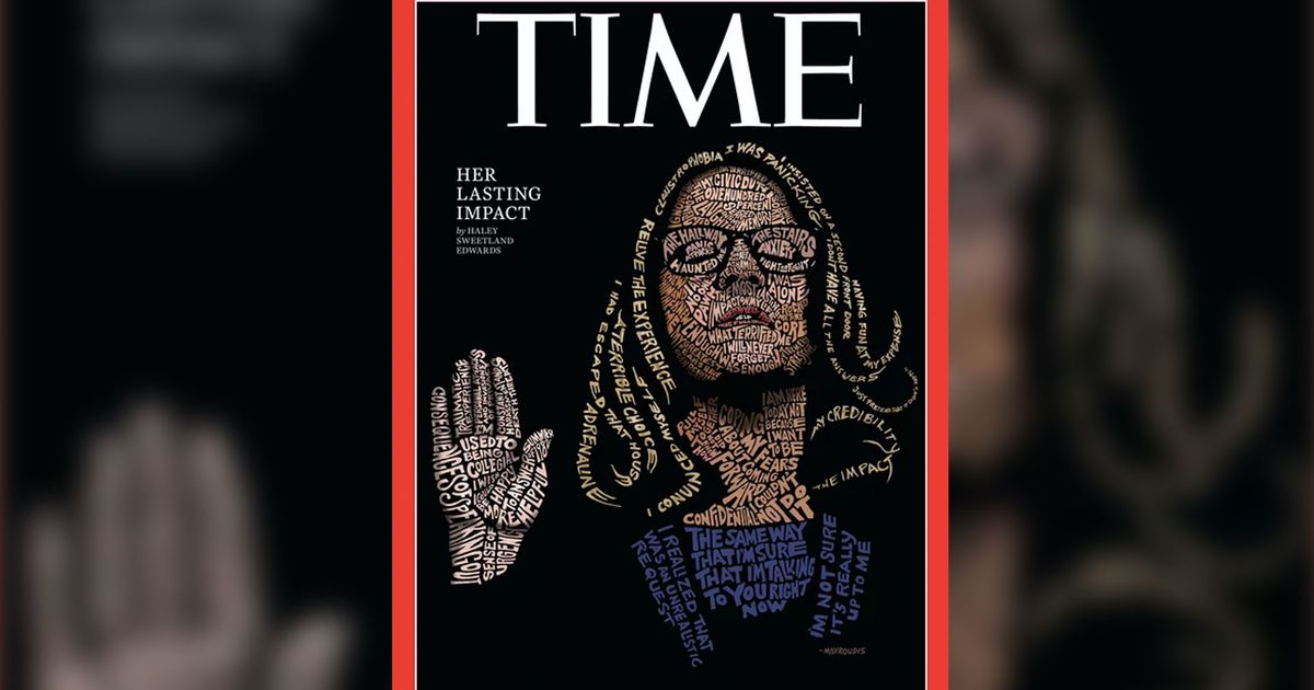 Powerful ‘Time’ cover uses testimony quotes to create striking image of Christine Blasey Ford