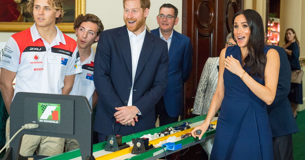 This clip of Prince Harry laughing at Meghan Markle will make you love them even more
