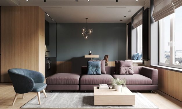 Interior Design Using Moody Colours And Natural Materials