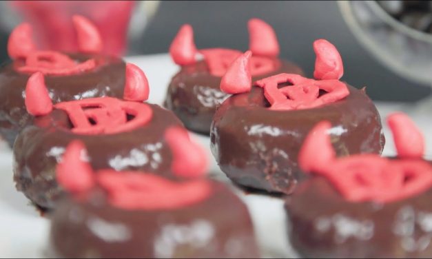 Hell’s Kitchen is heating up with these Daredevil Devil’s Food Donuts