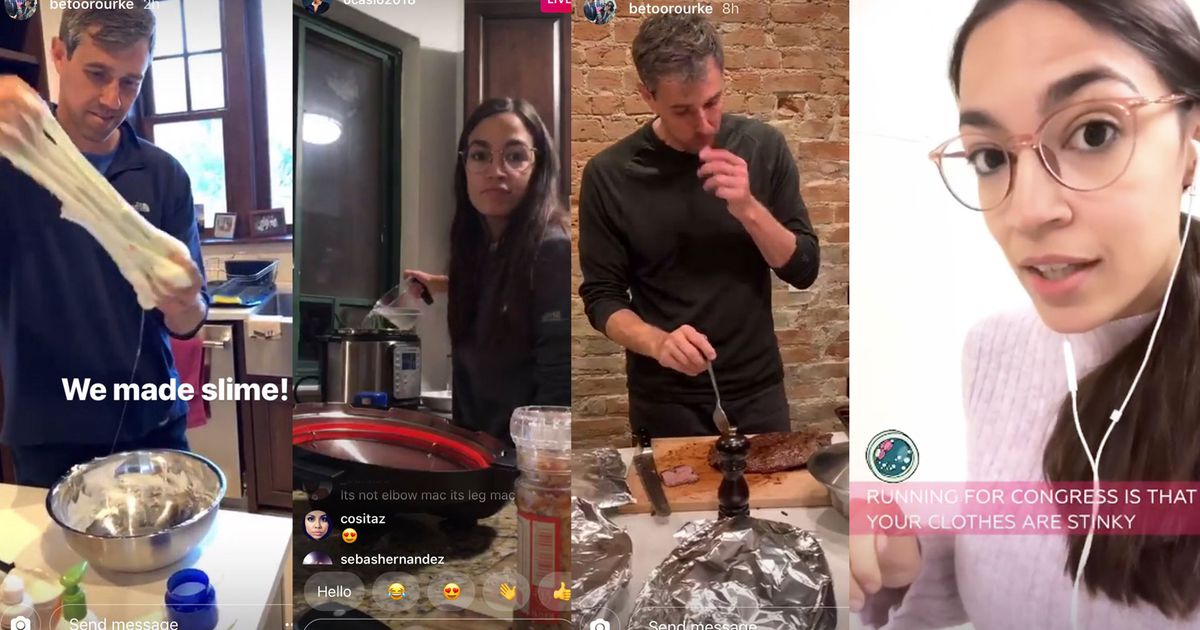 Beto O’Rourke and Alexandria Ocasio-Cortez have mastered Instagram Stories
