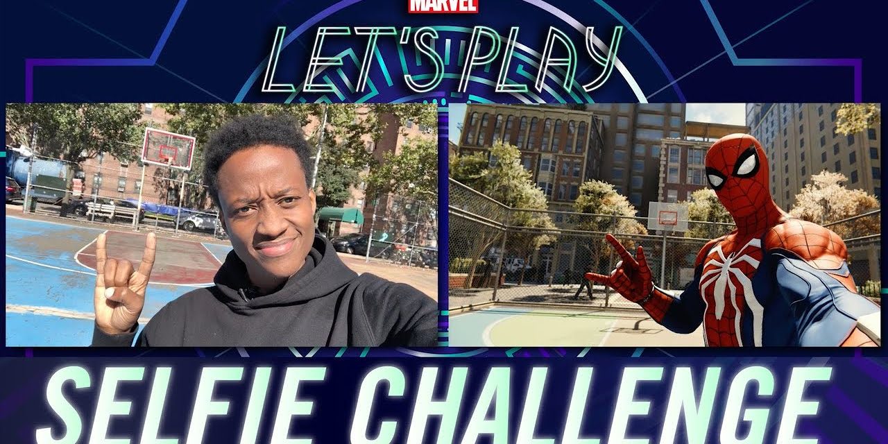 Nore Davis tries to recreate his Marvel’s Spider-Man selfies in real life! | Marvel Let’s Play