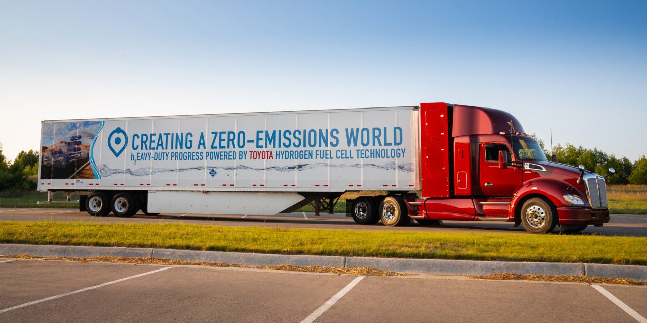 Kenworth to build semi trucks powered by Toyota fuel cells