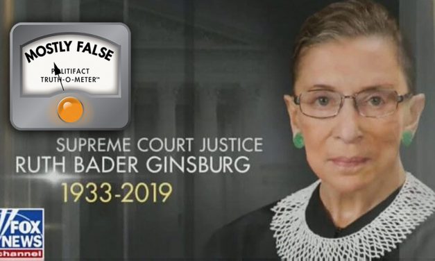 PolitiFact Rates Fox News Claim That Ginsburg Died As ‘Mostly False’