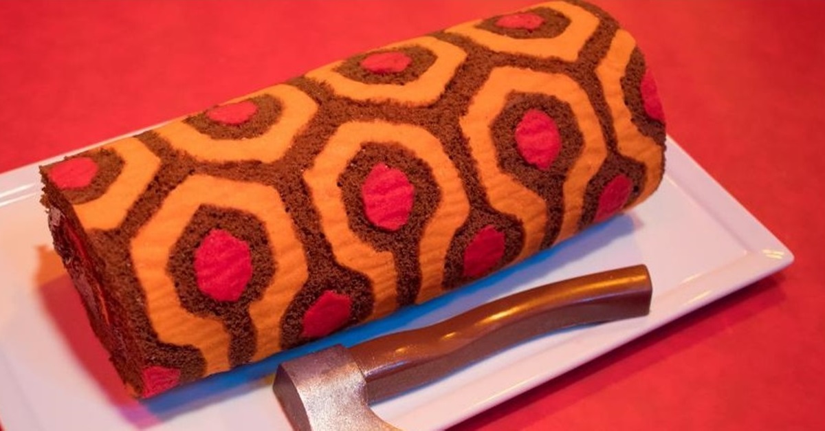 Celebrate Overlook Hotel-Style with THE SHINING Redrum Roll-Cake from The Homicidal Homemaker