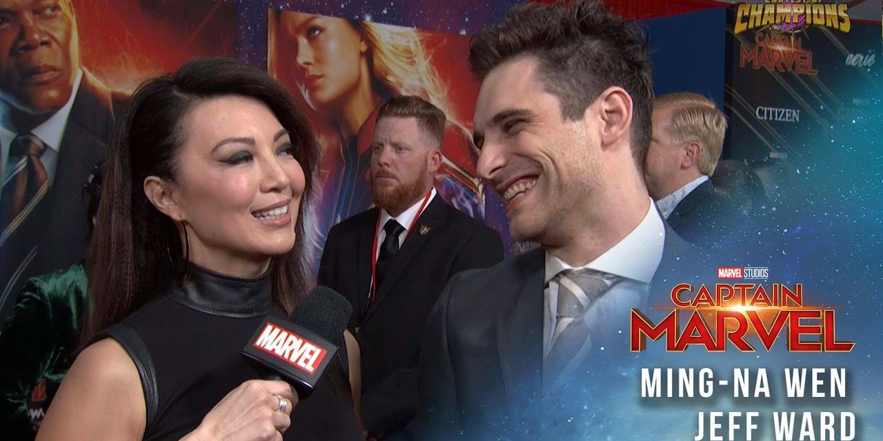 Agents of S.H.I.E.L.D. Ming-Na Wen and Jeff Ward at the Captain Marvel Premiere