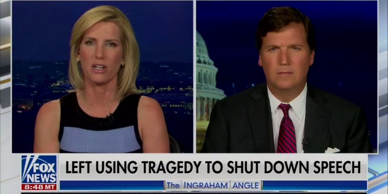 Tucker Carlson ignored white supremacist message of suspected New Zealand shooter, instead criticizing Democrats and journalists