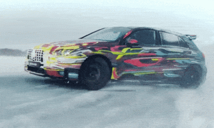 2020 Mercedes-AMG A45 Prototype Shows Off Its Drift Mode On Ice