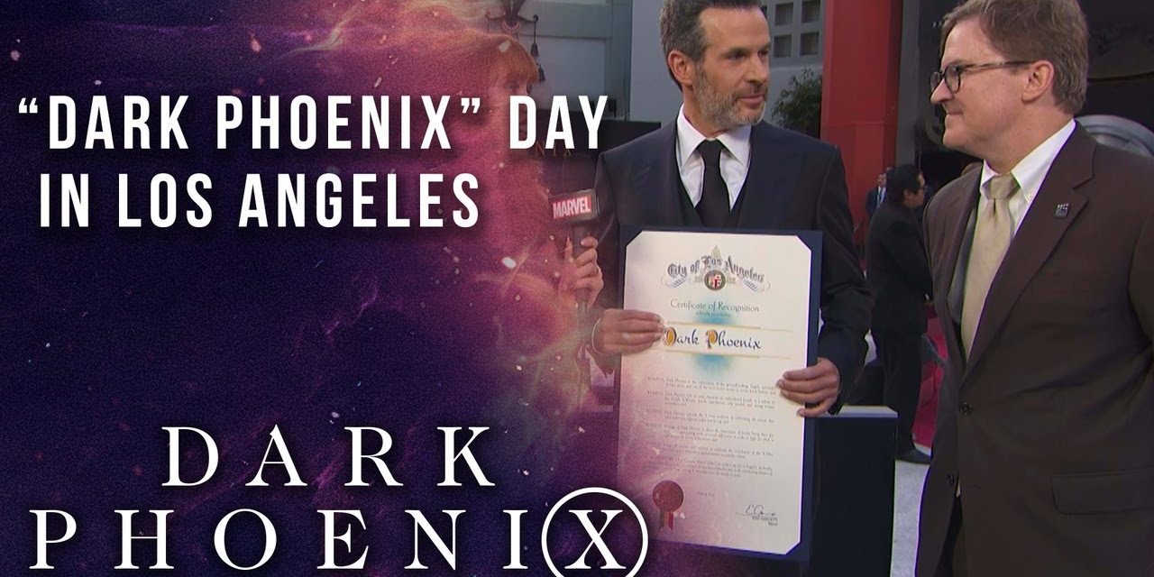 Los Angeles declares “Dark Phoenix Day” LIVE from the Red Carpet