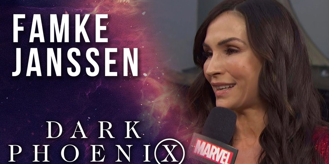 Famke Janssen chooses between Wolverine and Cyclops at the X-Men: Dark Phoenix Premiere