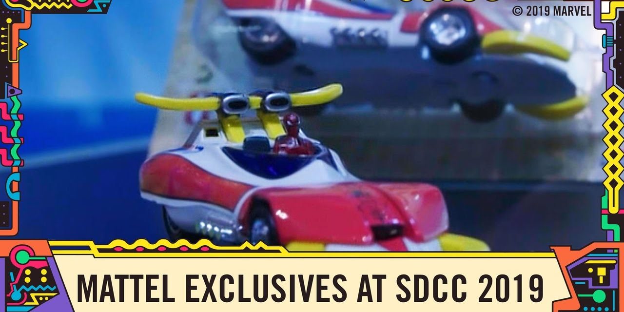 Marvel Hot Wheels exclusives at the Mattel Booth at SDCC 2019!