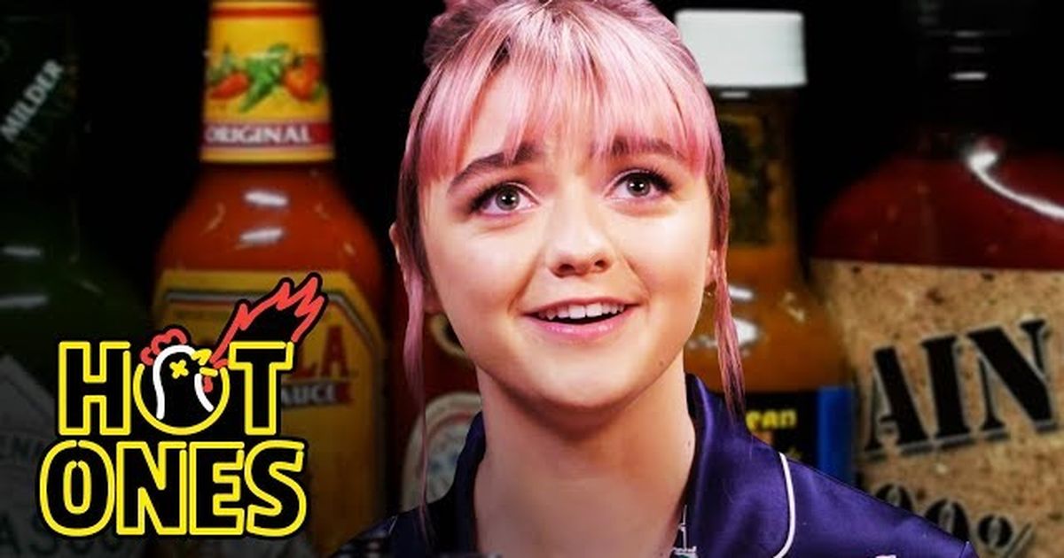 Maisie Williams eats spicy wings and reveals she almost missed her ‘Game of Thrones’ audition