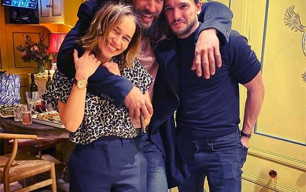 Emilia Clarke Reunites With Her 2 Game of Thrones Loves