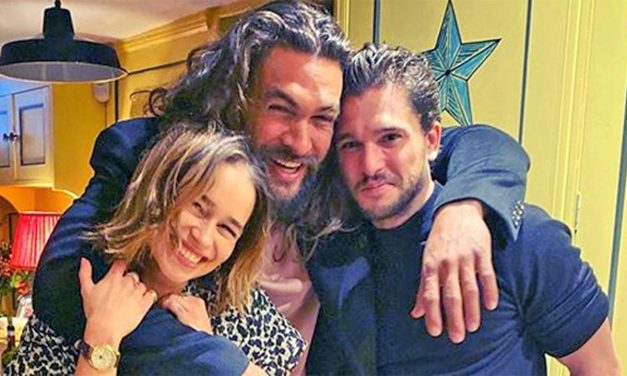 ‘Game of Thrones’ stars Emilia Clarke, Jason Momoa and Kit Harington reunite