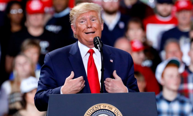Trump implies beloved late Michigan congressman is in hell during a rally held while the House voted in favor of impeachment