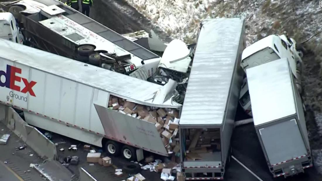 Massive pileup in Pennsylvania kills 5 and injures about 60 others