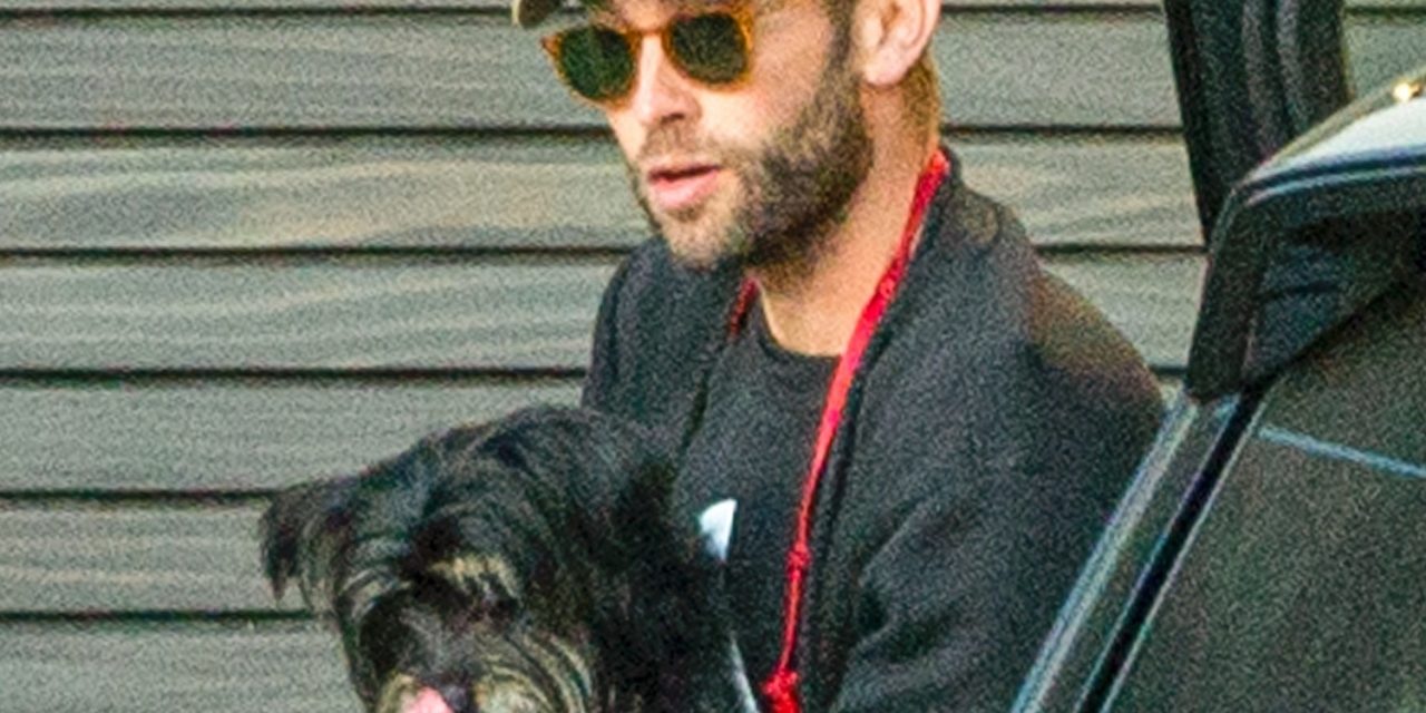 Chace Crawford Holds Onto His Adorable Dog for Smoothie Run