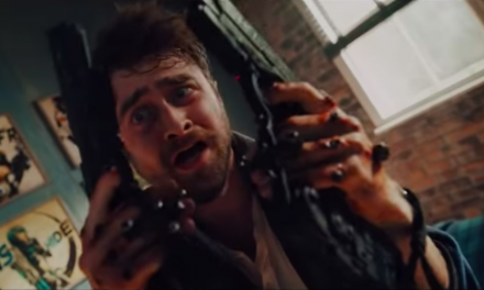 Daniel Radcliffe can’t get rid of his gun hands in the wild new trailer for Guns Akimbo: Watch