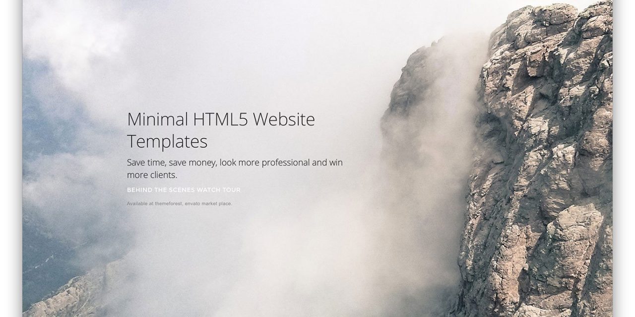 26 Best Minimal HTML5 Website Templates To Create a Simple Yet Professional Website 2020