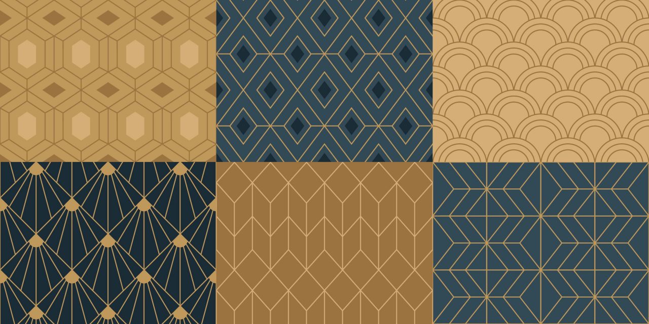 FREE Art Deco Design Pack—Patterns, Borders, Shapes, and More