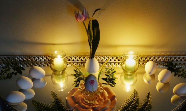 Thrifty Spring Equinox Altar 2020