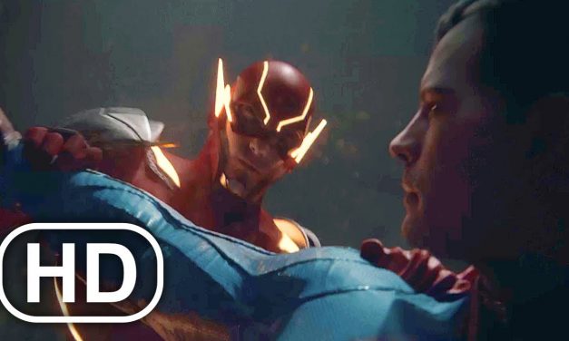 JUSTICE LEAGUE Flash Vs Future Superman Fight Scene Cinematic – Injustice 2