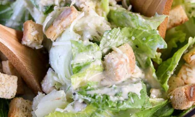 Best Ever Caesar Salad (Homemade Dressing)