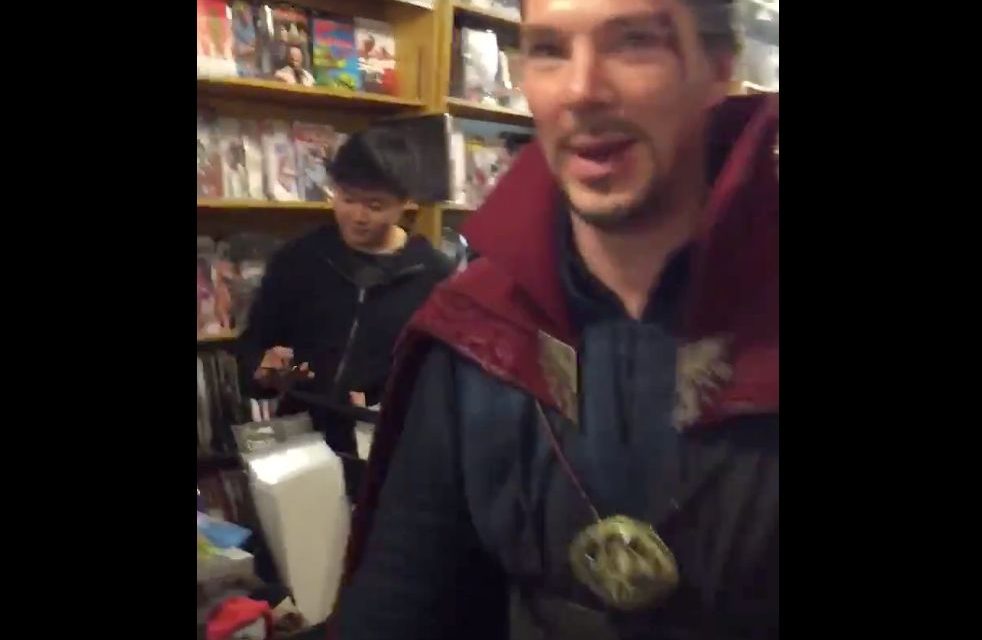 Benedict Cumberbatch Surprised Fans In Comic Store As Doctor Strange In New Video