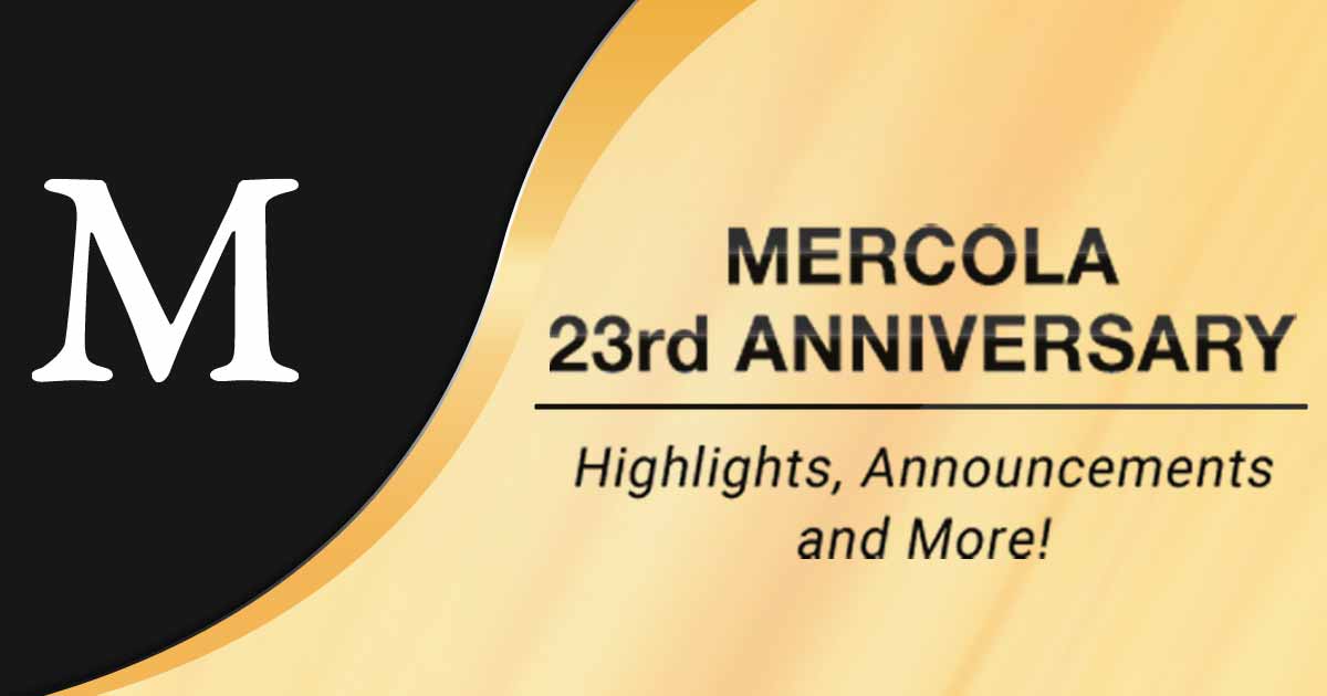 Mercola.com Celebrates Its 23-Year Anniversary