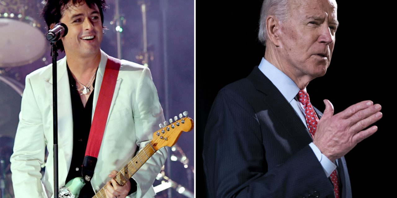 Green Day’s Billie Joe Armstrong backs Joe Biden: “Trump has got to go”