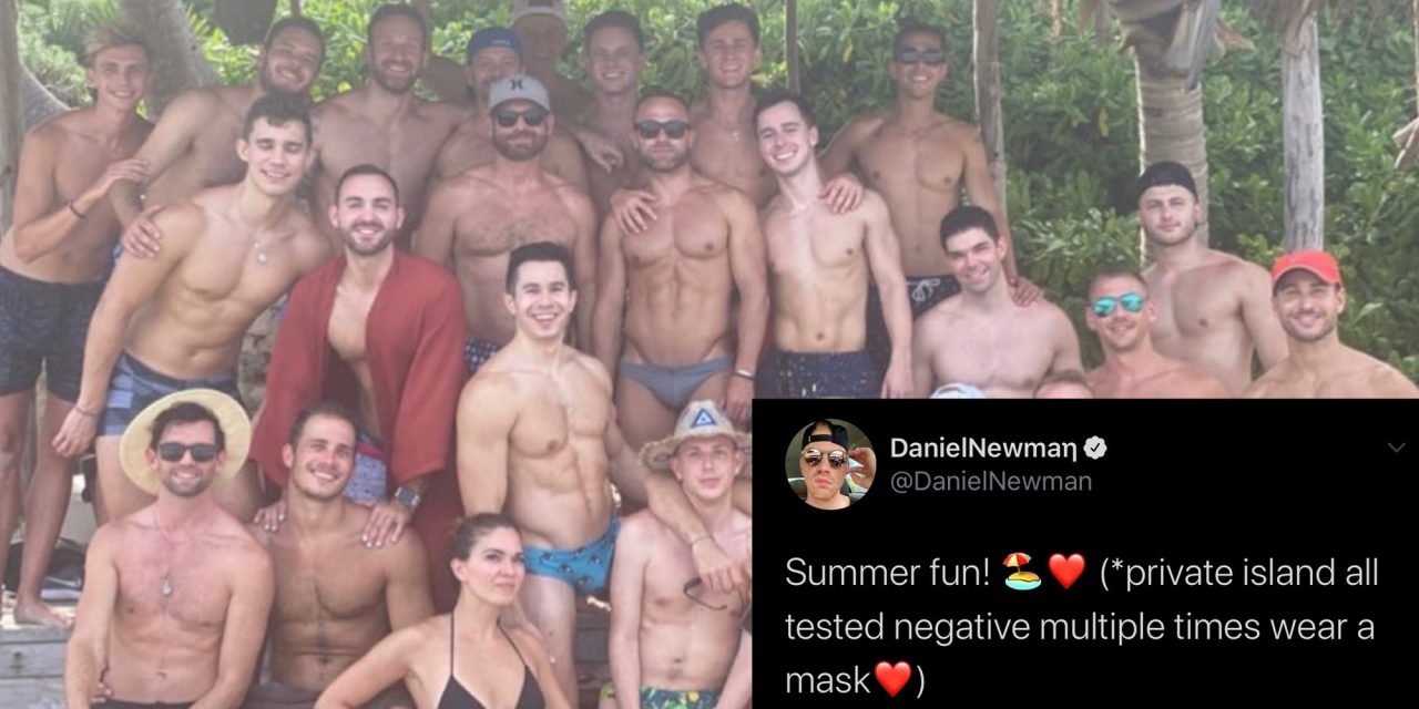 People are mocking this group’s ‘summer fun’ photo on private island with memes