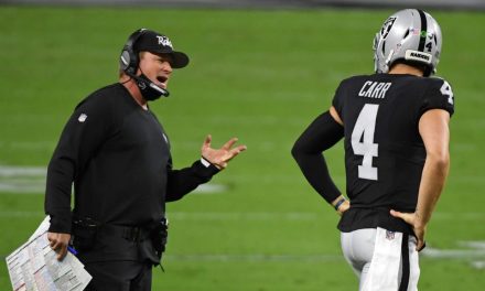 Jon Gruden says he previously had COVID-19, is doing his best to wear a mask