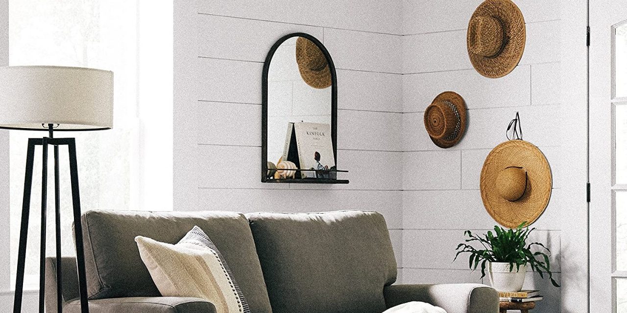 Chic Mirrors with Shelves That’ll Give You Extra Storage