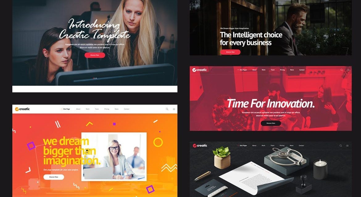 10 Great One Page Website Templates