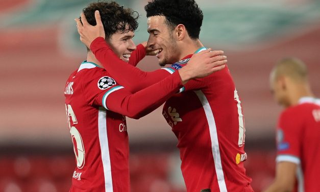 Liverpool academy pair set club record to guide Reds into Champions League’s last-16/Klopp provides Robertson update