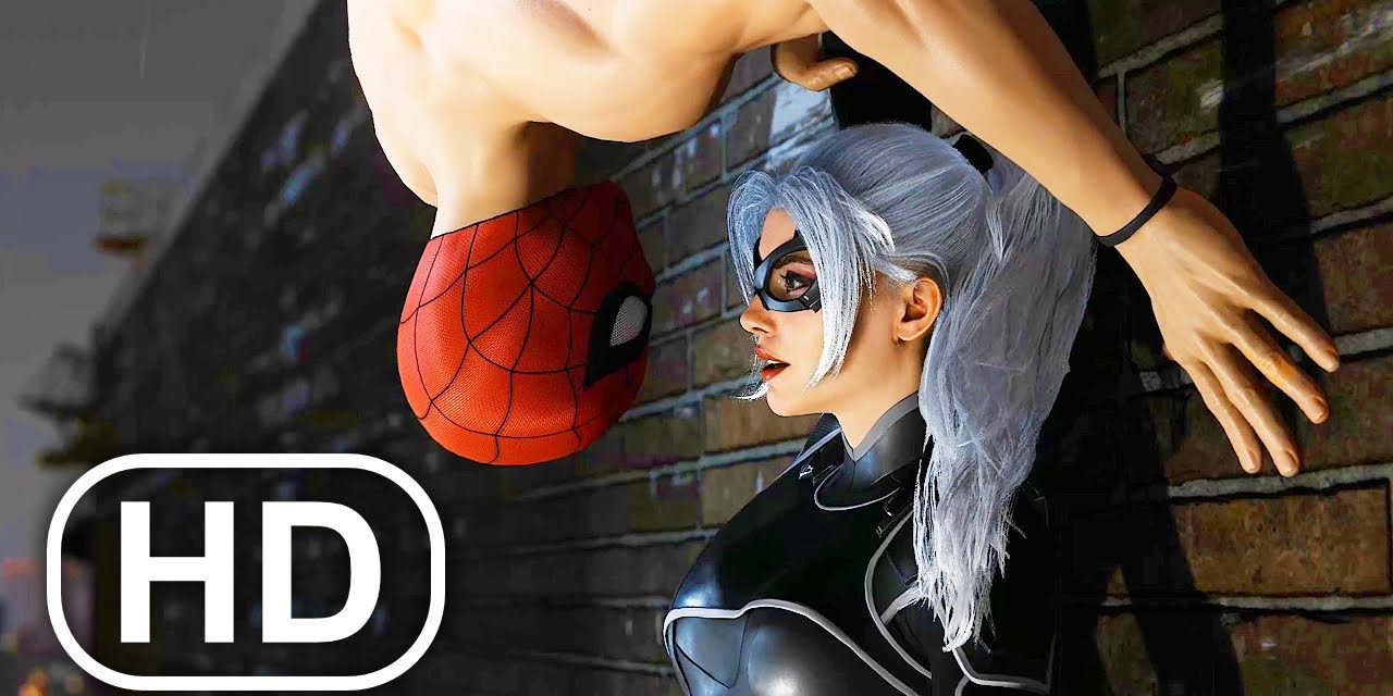 Undies Spider-Man Kisses Black Cat Almost Scene 4K ULTRA HD – Spider-Man Remastered PS5