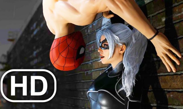 Undies Spider-Man Kisses Black Cat Almost Scene 4K ULTRA HD – Spider-Man Remastered PS5