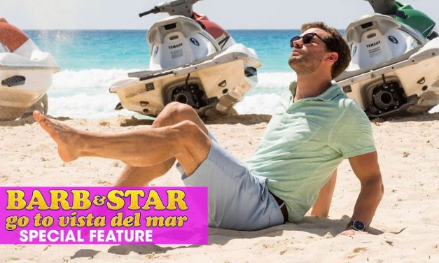 Barb & Star Go To Vista Del Mar (2021 Movie) Special Features “Emotional Dancing with Jamie Dornan”