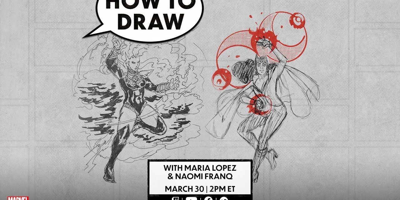 How to Draw Scarlet Witch and Storm LIVE!
