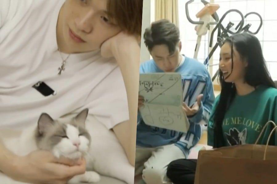 Watch: Kang Daniel Hangs Out With His Cats + MAMAMOO’s Hwasa And Henry Bicker In Preview For “Home Alone” (“I Live Alone”)