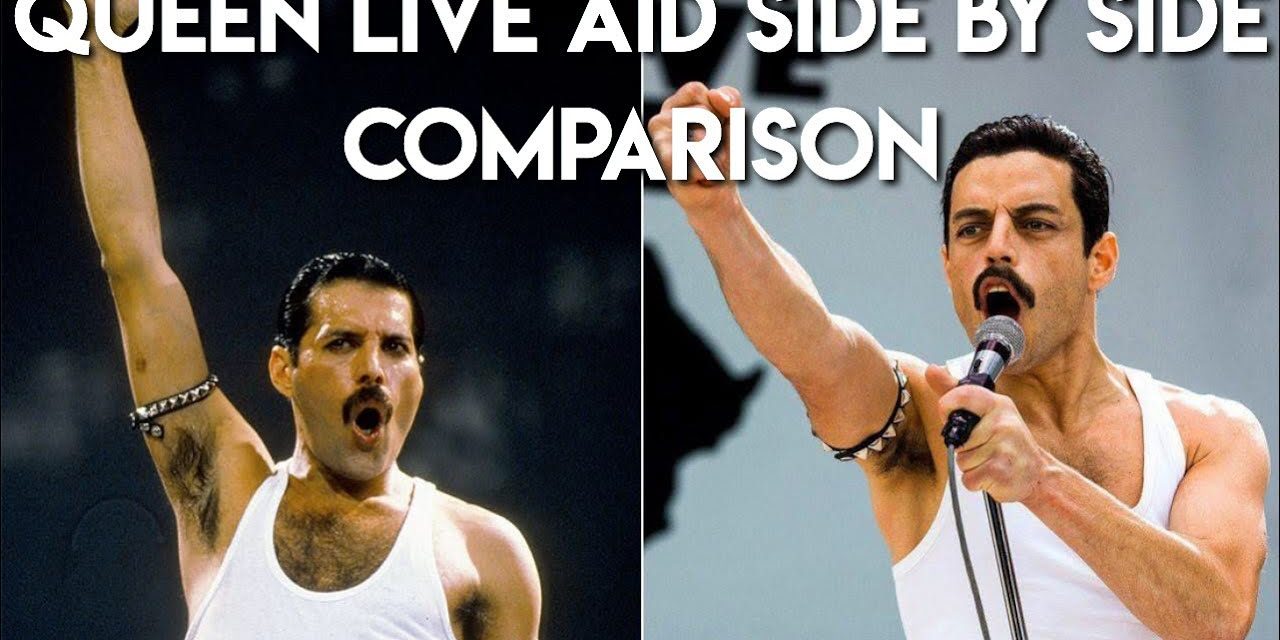 Freddie Mercury & Rami Malek’s Live Aid Performance: A Side-By-Side Comparison