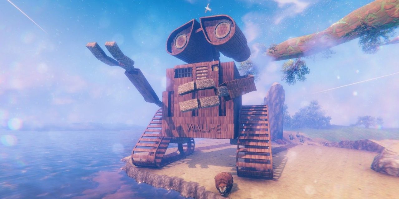 Valheim Player Constructs a Massive Wall-E Statue In the Plains