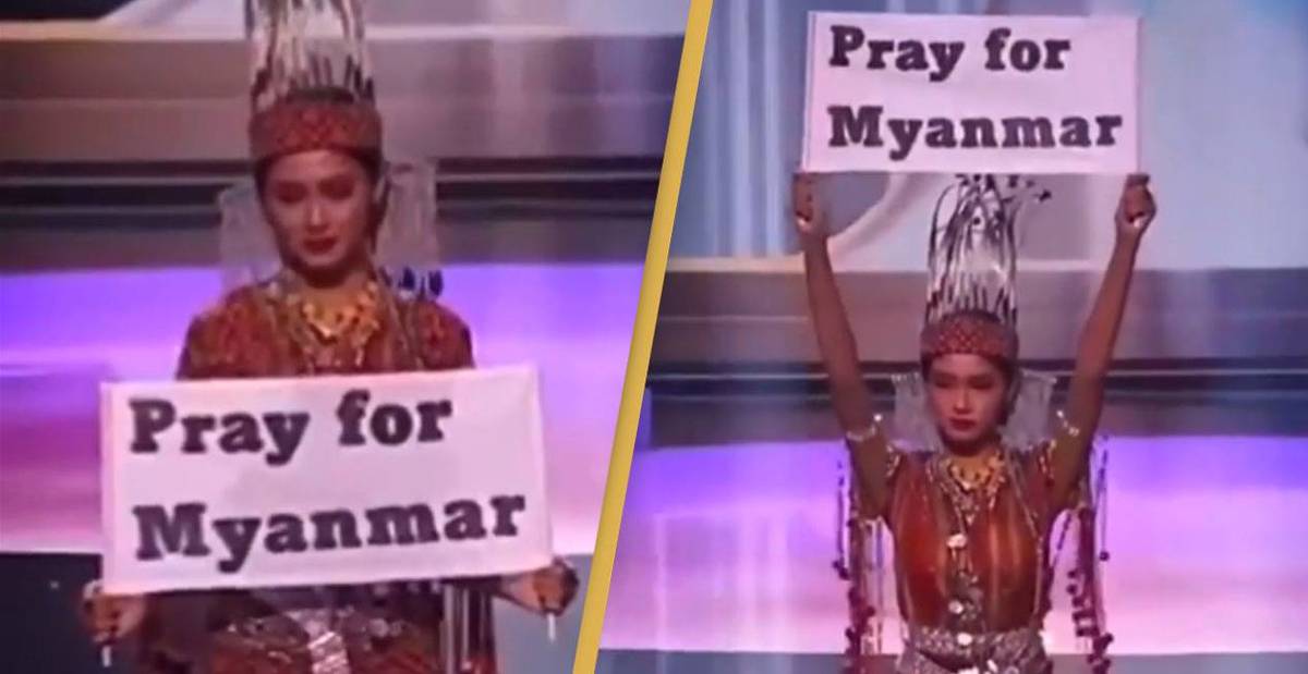 Miss Universe Myanmar Wins Costume Competition With Powerful Political Crisis Message