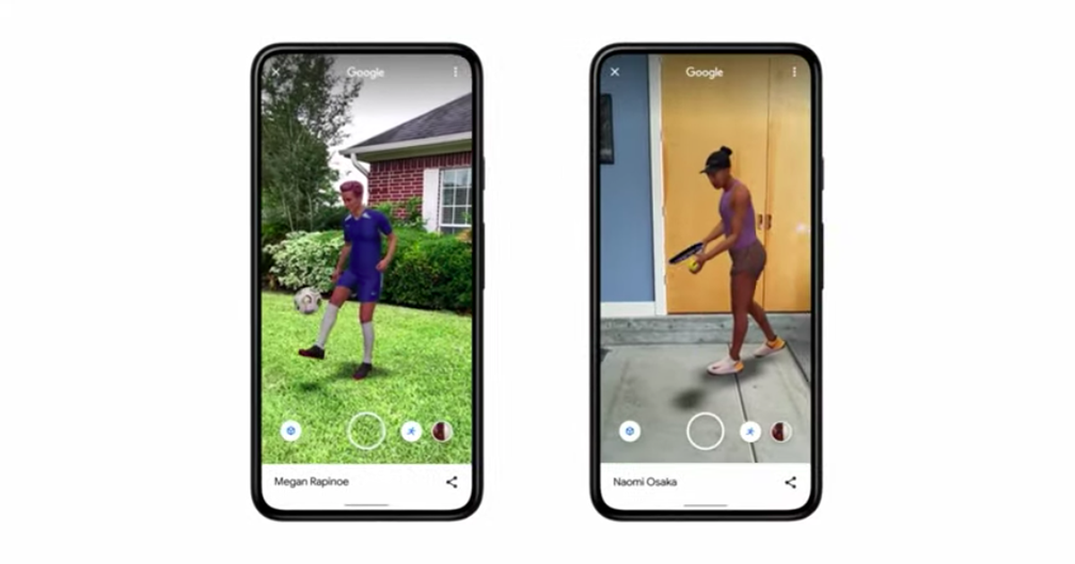 Google rolls out AR versions of Simone Biles, Megan Rapinoe, and Naomi Osaka in search