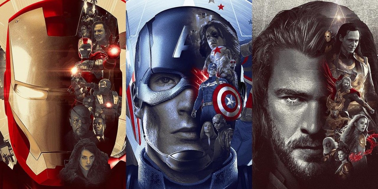 Iron Man, Captain America & Thor Trilogies Get Stunning Marvel Posters |  Movie Signature