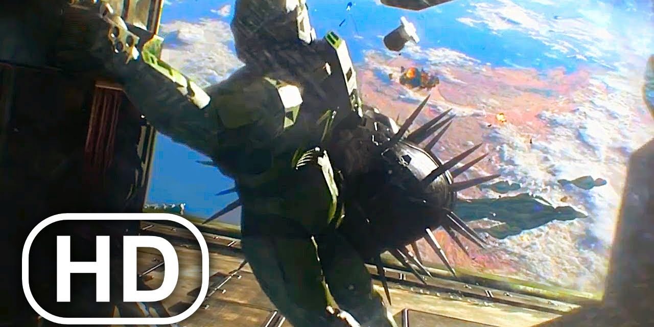 Master Chief Floating In Space Alone Scene 4K ULTRA HD – Halo Cinematic