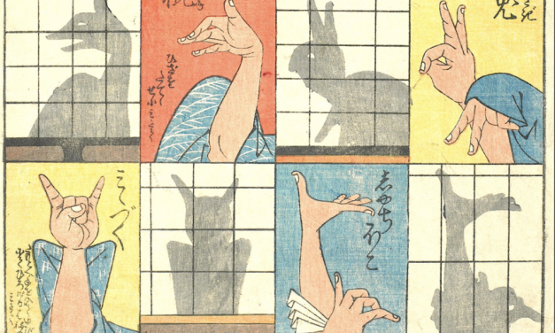 Hiroshige, Master of Japanese Woodblock Prints, Creates a Guide to Making Shadow Puppets for Children (1842)