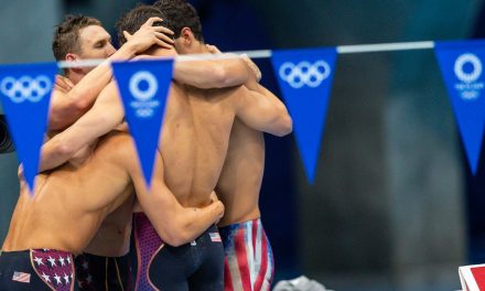 USA Men’s 400 Medley Relay Breaks World Record to Keep Olympic Streak Alive