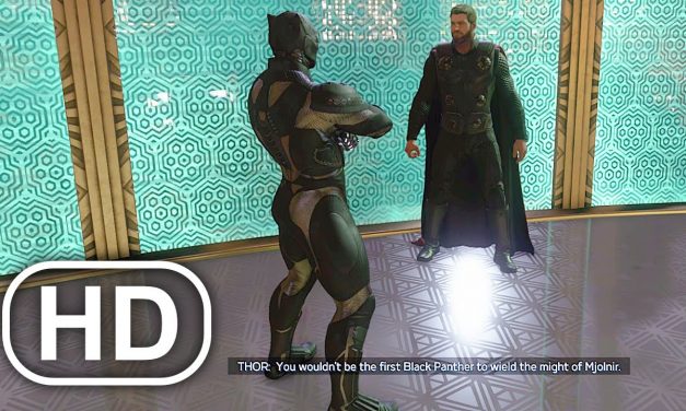 Thor Says First Black Panther Lifted His Hammer Mjolnir Scene 4K ULTRA HD – Marvel’s Avengers